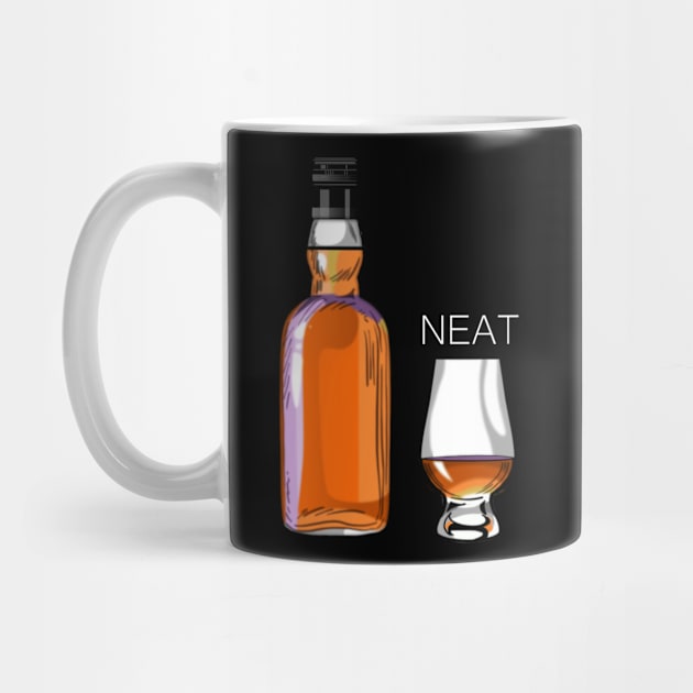 Whiskey Neat Funny Alcohol Drinking by macdonaldcreativestudios